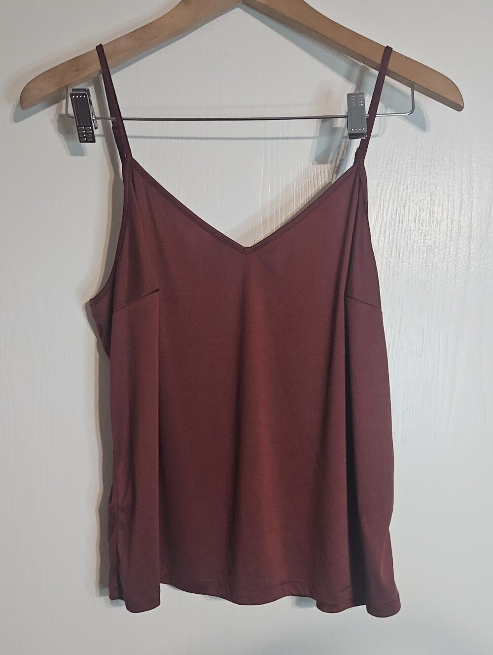 Floral Ruffle V-Neck Long Sleeve Blouse - Burgundy - Picture 4 of 4